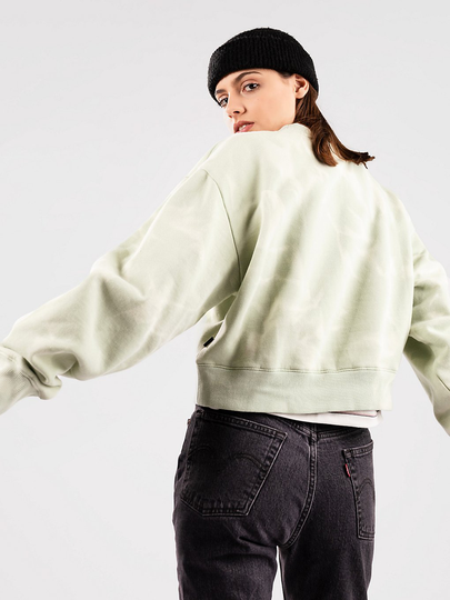 Vans Water Wash Crop Crew Sweater tiedye