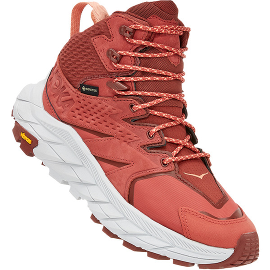 Hoka One One W Anacapa Mid Gtx - Hot Sauce / Cherry Mahogany - Naiset - 6,5