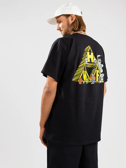 HUF Saturday Morning TT T-Shirt musta