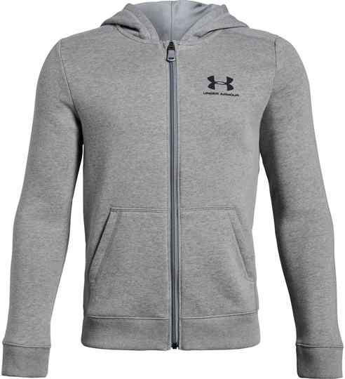 Under Armour EU Cotton Fleece Full Zip Huppari, Steel XS