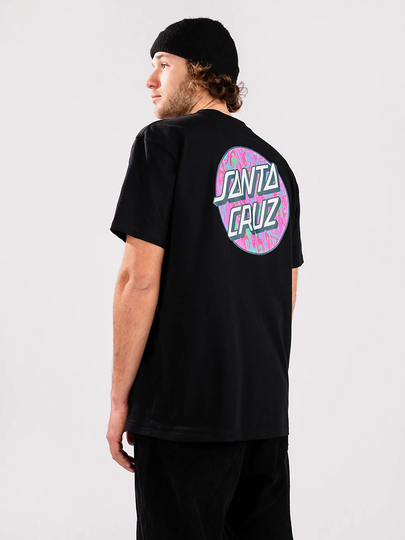 Santa Cruz BT OG Classic Spill Dot T-Shirt musta