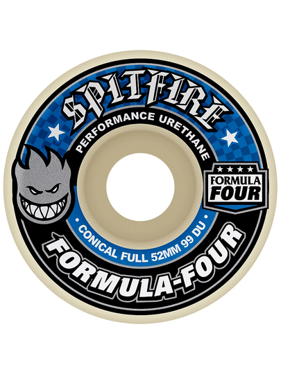 Spitfire Formula 4 99D Conical Full 53mm Wheels valkoinen
