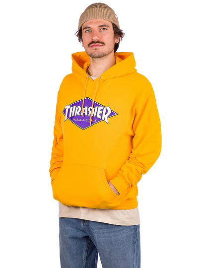 Thrasher Diamond Logo Hoodie keltainen