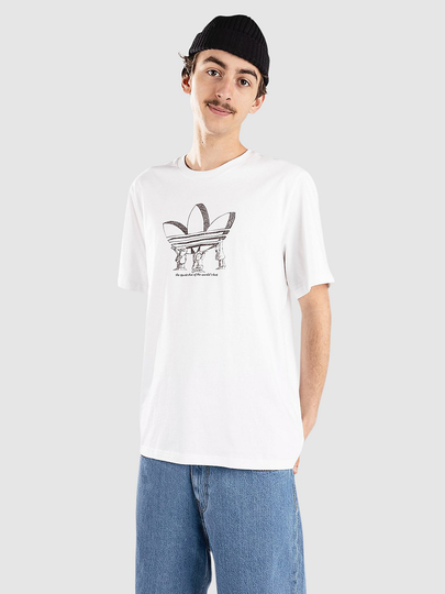 adidas Skateboarding Tref Lift T-paita valkoinen