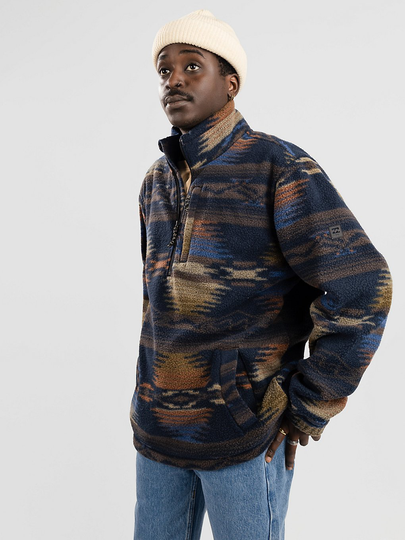 Billabong Boundary Mock Neck Fleece Hoodie sininen