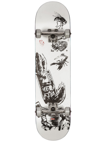 Globe G1 Hard Luck 8.0" Complete valkoinen