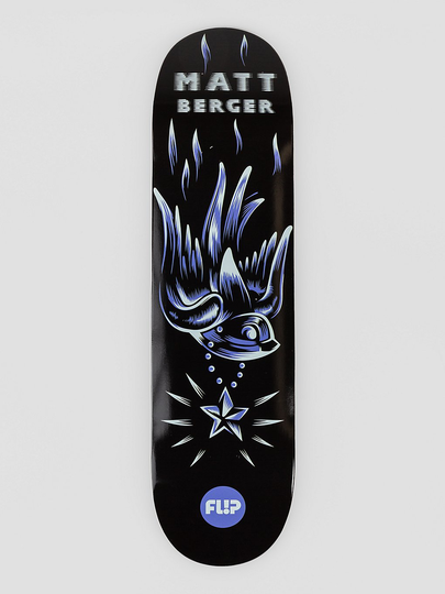 Flip Berger Blacklight 8.25" Skateboard Deck musta