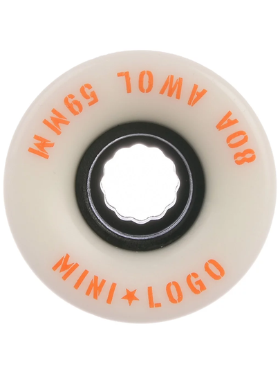 Mini Logo A.W.O.L. A-Cut II 80A 59mm Wheels valkoinen