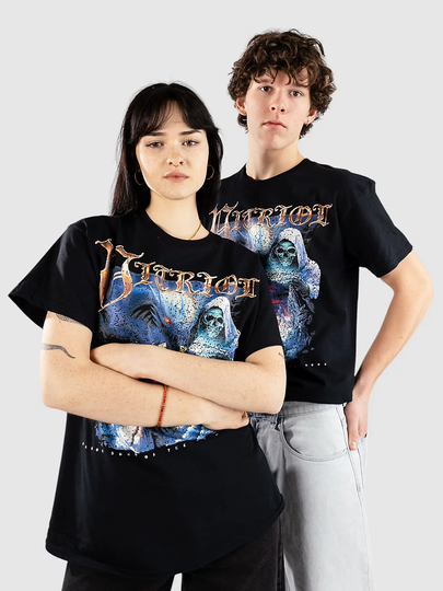 Vitriol Twin Moon T-paita musta