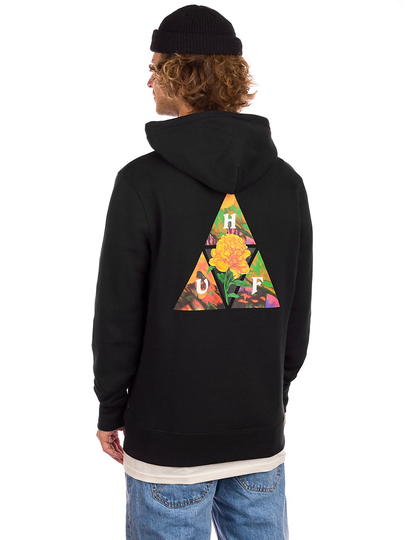 HUF New Dawn TT Hoodie musta