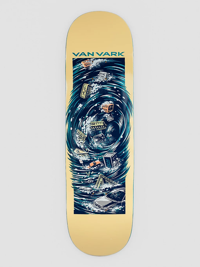 Real Tanner Whirlpool 8.5" Skateboard Deck sininen
