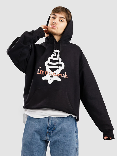 Ice Cream SB Pentagcream Logo Hoodie musta
