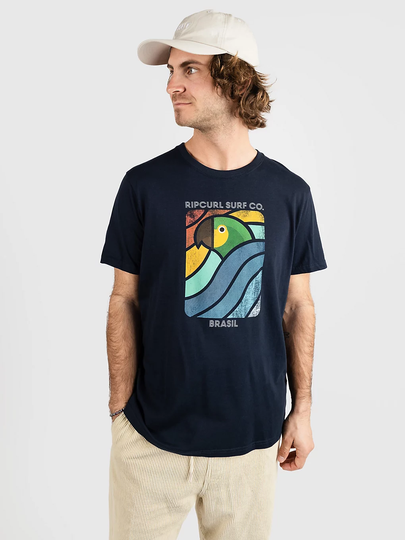 Rip Curl Desti Animals T-Shirt sininen