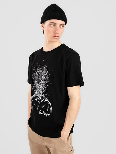 And Feelings Sparse T-Shirt musta