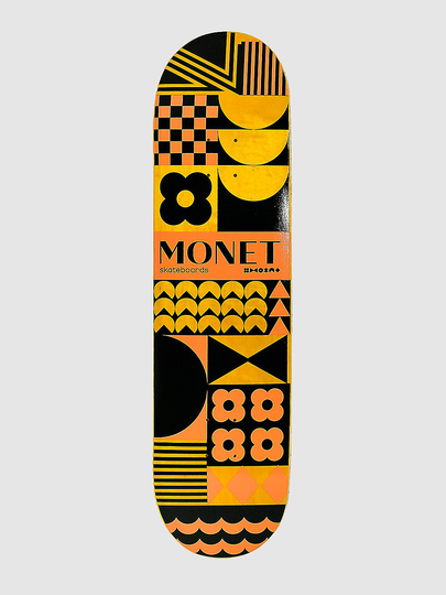 Monet Skateboards Movement 8.25" Skateboard Deck ruskea