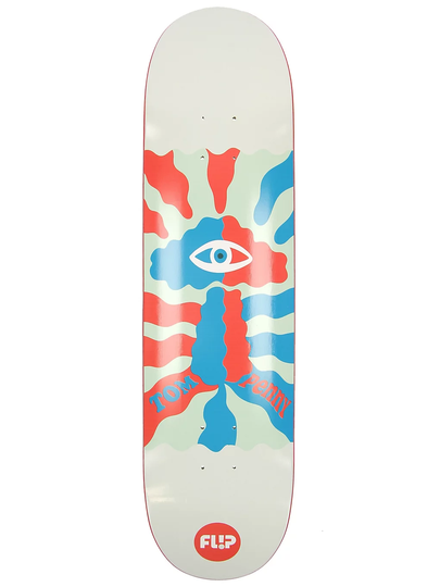 Flip Penny Block 8.0" Skateboard Deck valkoinen