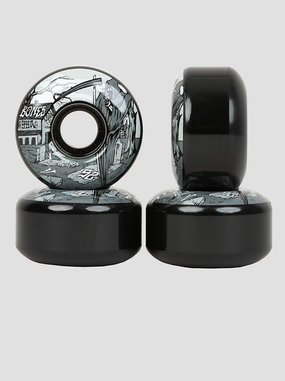 Bones Wheels STF Reaper Burial 99A V1 Standard 52mm Wheels musta