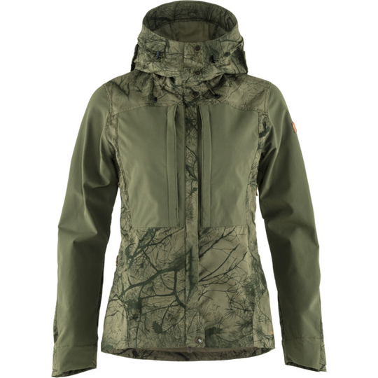 Fjällräven Keb Jacket W - Green Camo-laurel Green - Naiset - S