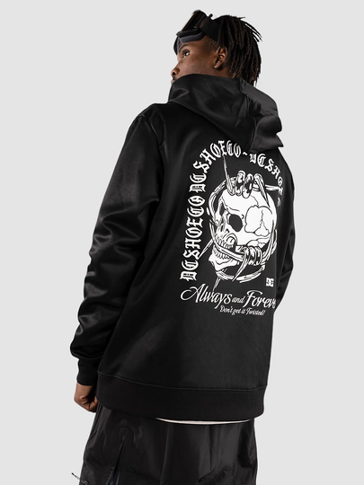 DC Twisted Shred Hoodie musta