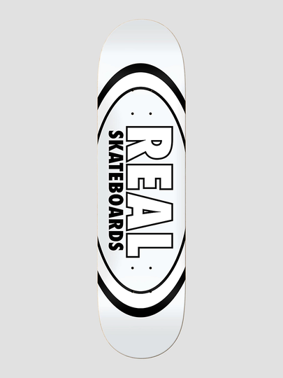Real Team Classic Oval 8.38" Skeittilaudan dekki valkoinen