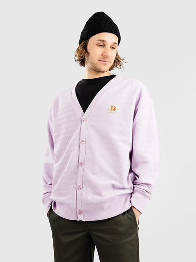 Converse Herringbone Knit Cardigan violetti