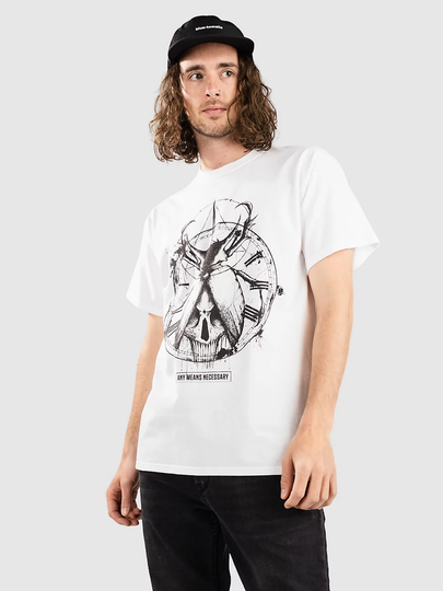 Any Means Necessary Death Beetle T-paita valkoinen