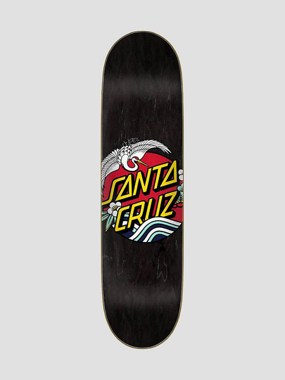 Santa Cruz Crane Dot Lg 7 Ply Birch 8.5" Skateboard Deck musta