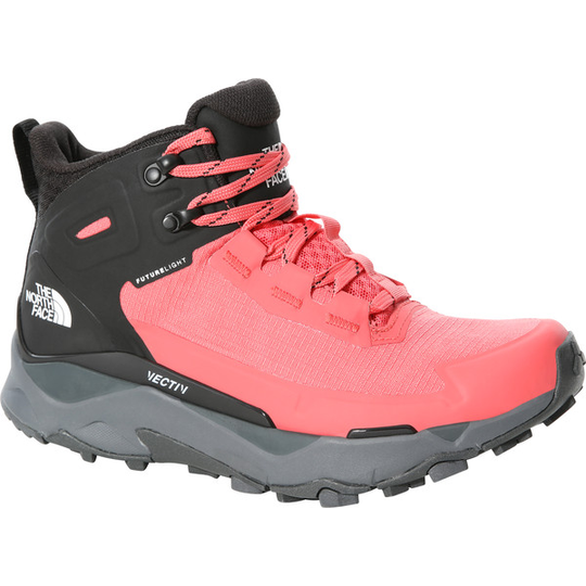 The North Face W Vectiv Exploris Mid Futurelight - Fiesta Red/tnf Black - Naiset - US 10