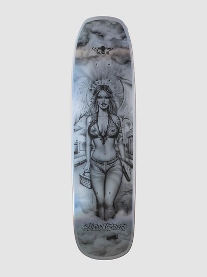 California Locos X Mister Cartoon Angel 8.375" Skateboard Deck kuviotu