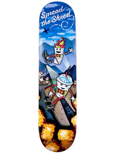 STS Skate Co Slushie Shredders 7.5" Skateboard Deck kuviotu
