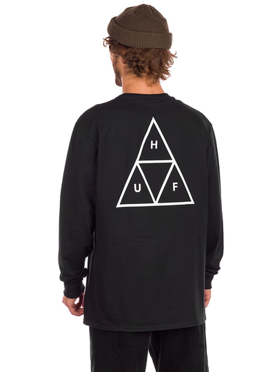 HUF Essential TT Long Sleeve T-Shirt musta