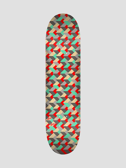 Mini Logo Patterns Grate ML291 K20 7.75" Skateboard Deck kuviotu