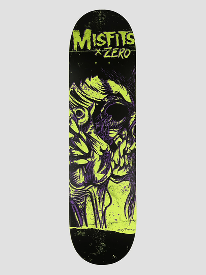 Zero X Misfits - Evil Eye 8.25" Skateboard Deck vihreä