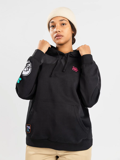 RVCA Oblow Patch Hoodie musta