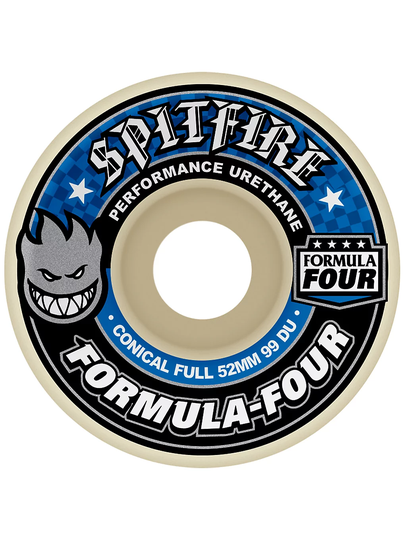 Spitfire Formula 4 99D Conical Full 52mm Wheels valkoinen