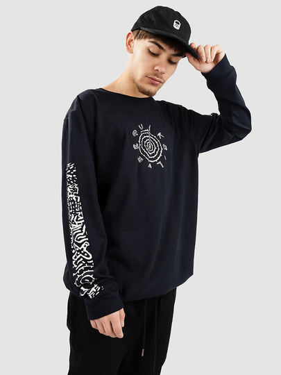 Quiksilver Qs Spiral LS Long Sleeve T-Shirt musta