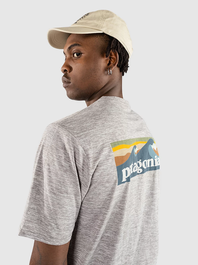Patagonia Cap Cool Daily Graphic Waters Lycra harmaa
