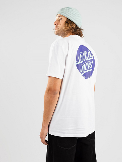 Santa Cruz Shadowless Dot T-Shirt valkoinen