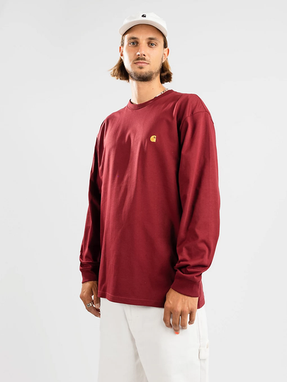 Carhartt WIP Chase Long Sleeve T-Shirt punainen
