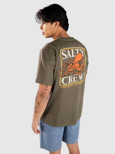 Salty Crew Ink Slinger Standard T-paita vihreä