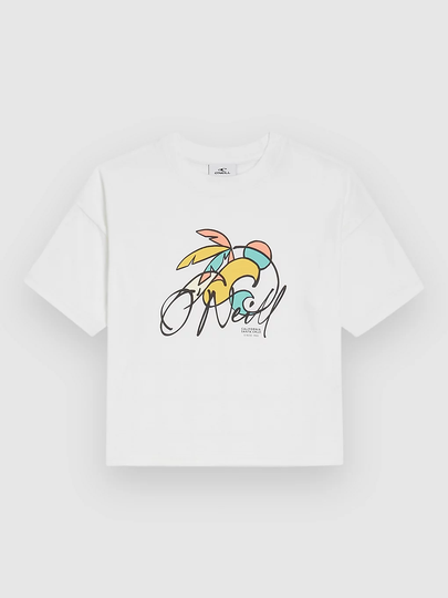 O'Neill Addy Graphic Kids T-Paita valkoinen