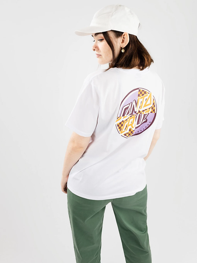 Santa Cruz Intro Dot T-Shirt valkoinen