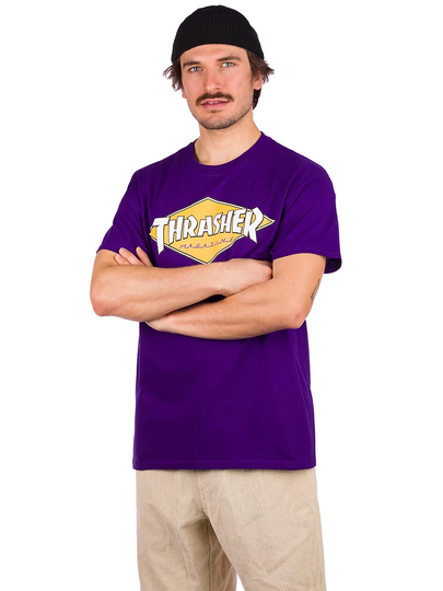 Thrasher Diamond Logo T-Shirt violet