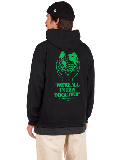 Dravus Hands Together Hoodie musta