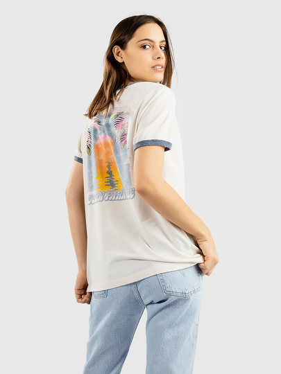Rip Curl Surf Revival Ringer T-Shirt valkoinen