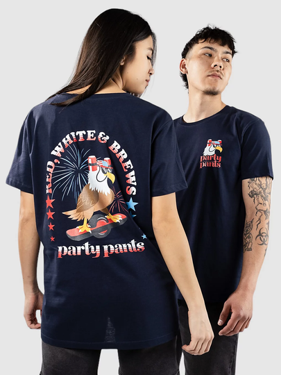 Party Pants Shred Eagle T-paita sininen