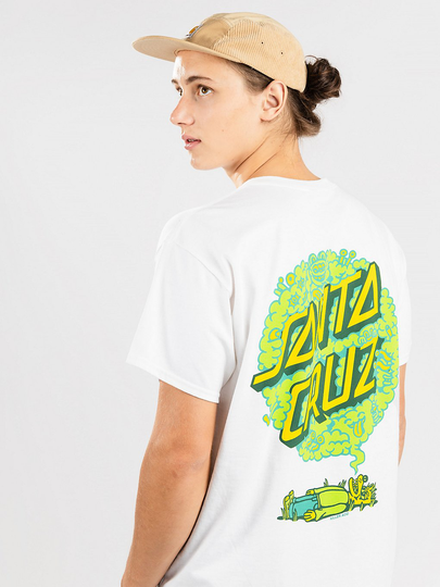 Killer Acid X Santa Cruz Puff Dot T-Shirt valkoinen