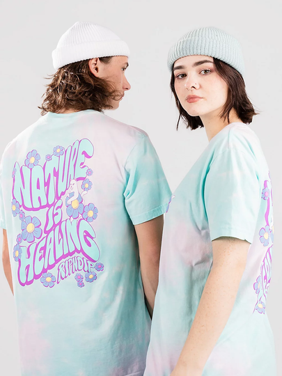 RIPNDIP Nature is Healing T-Shirt tiedye