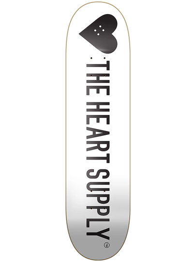 Heart Supply Strong 8" Skateboard Deck valkoinen