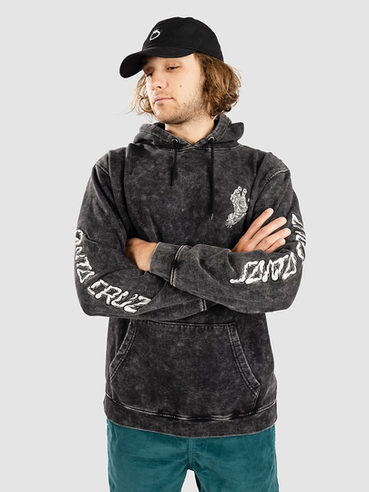 Santa Cruz Alive Hand Hoodie musta
